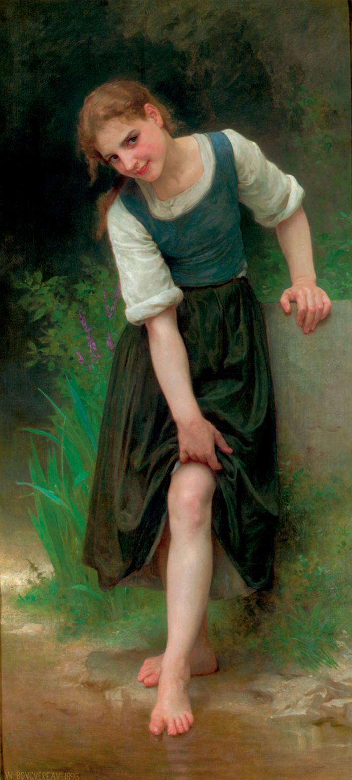  阿道夫·布格罗 Adolphe Bouguereau —— 涉水